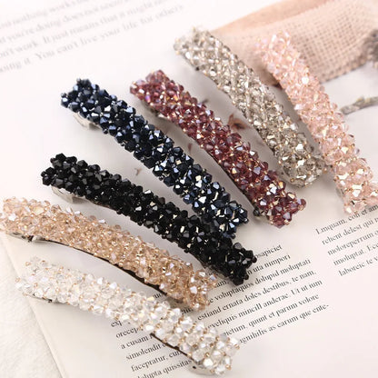 Ladies  Crystal Spring Hair Clips