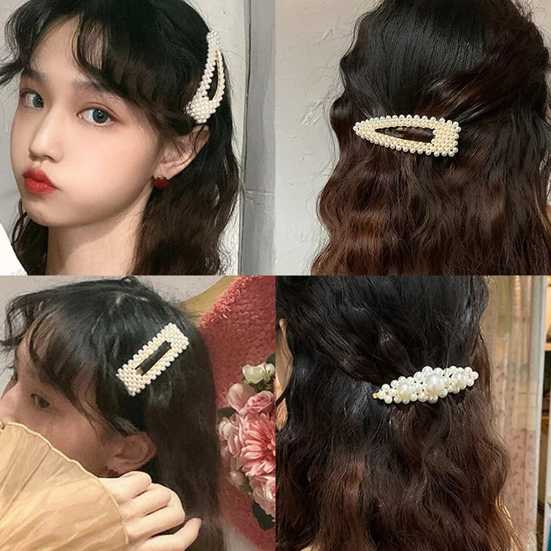 Ladies  Pearl Hair Clips