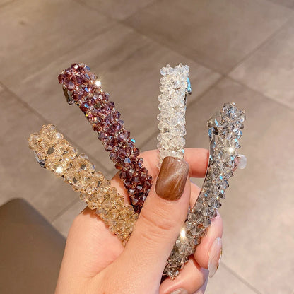 Ladies  Crystal Spring Hair Clips