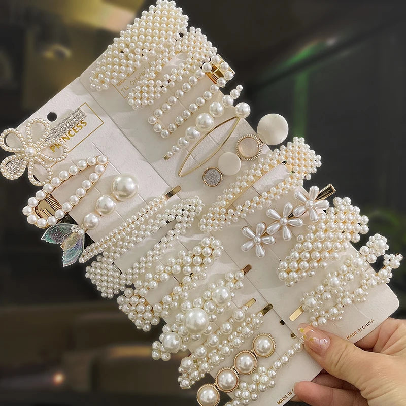 Ladies  Pearl Hair Clips