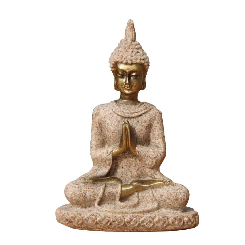 Sandstone Buddha Statue Home Decoration