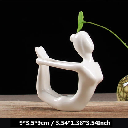 Ceramic Yoga Figurines  Home Decoration