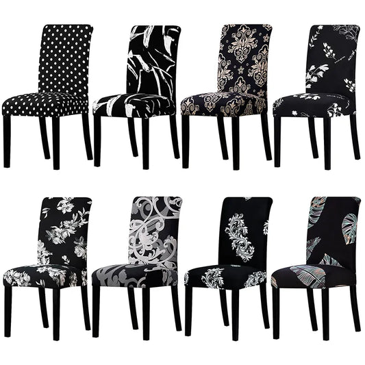 Printed Chair Covers /2/4/6Pcs