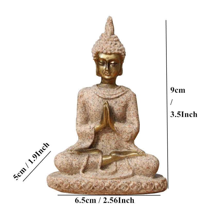 Sandstone Buddha Statue Home Decoration