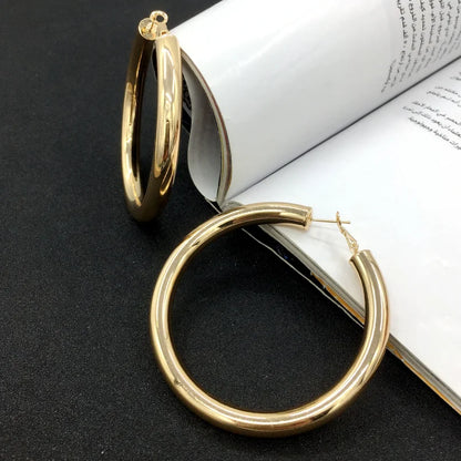 Ladies Fashion  Big Hoop Earrings