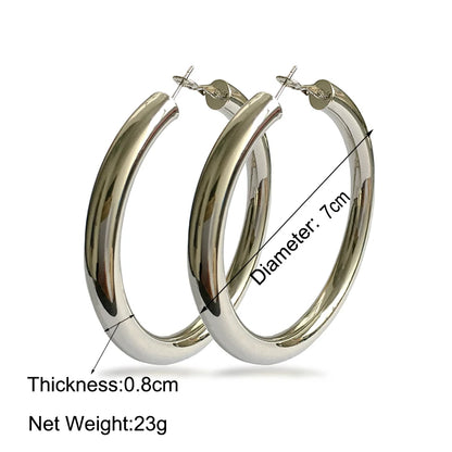 Ladies Fashion  Big Hoop Earrings