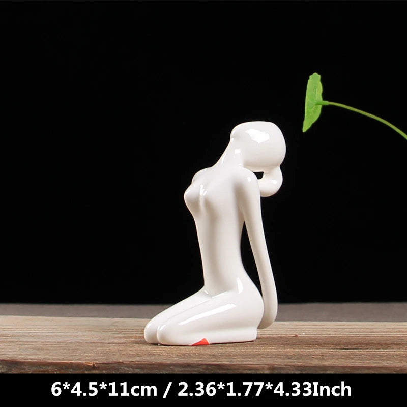 Ceramic Yoga Figurines  Home Decoration