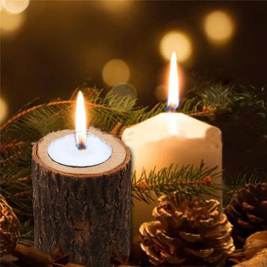 Wooden Candle Holder Burner