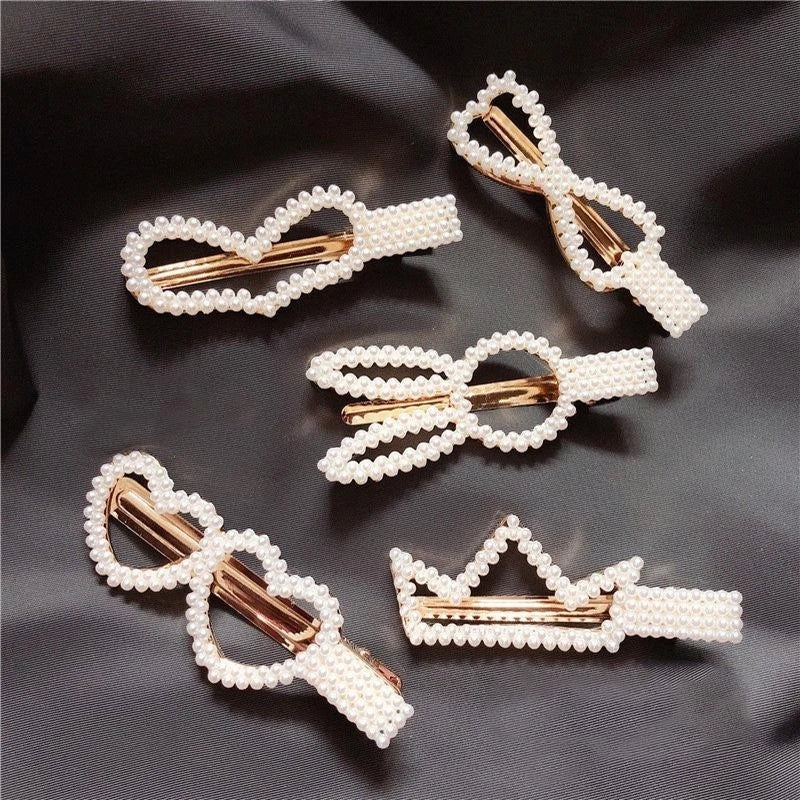 Ladies  Pearl Hair Clips