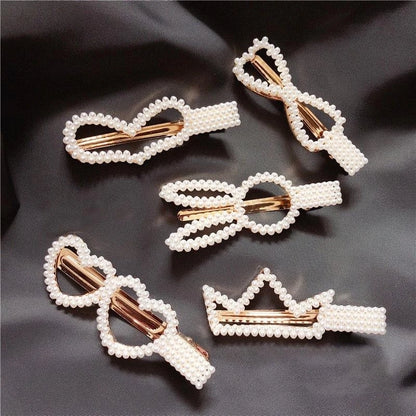 Ladies  Pearl Hair Clips