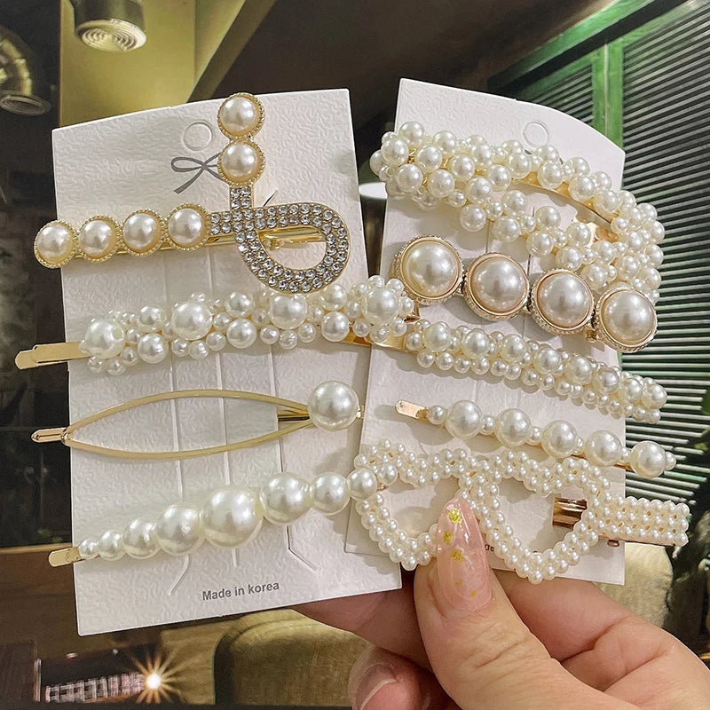 Ladies  Pearl Hair Clips