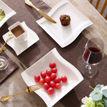 Suelen White Porcelain Dinnerware Set