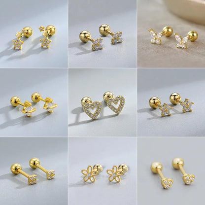 Vereza Ear Piercing Stud Earrings