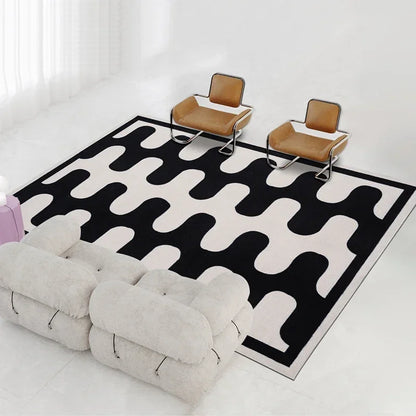 Jules Checkerboard  Fluffy Rugs