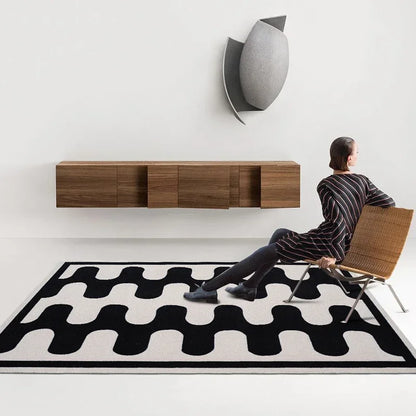 Jules Checkerboard  Fluffy Rugs