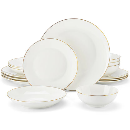 Mariana White Porcelain Dinnerware Set