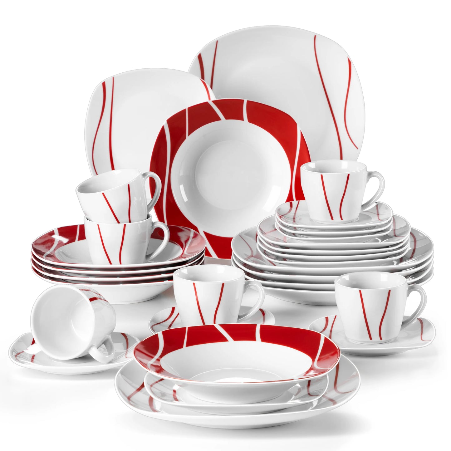 Amelia White Porcelain Dinner Set