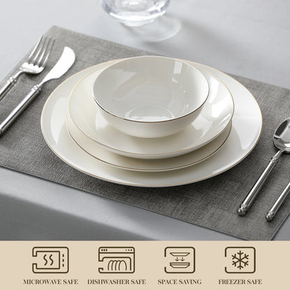 Mariana White Porcelain Dinnerware Set