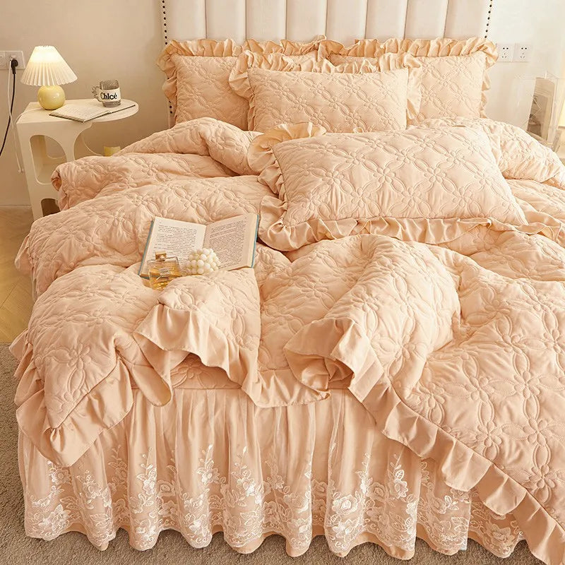 Bella Cotton Quilted Bedding Set