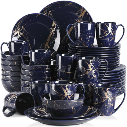 Rome  Blue Porcelain  Dinnerware Set